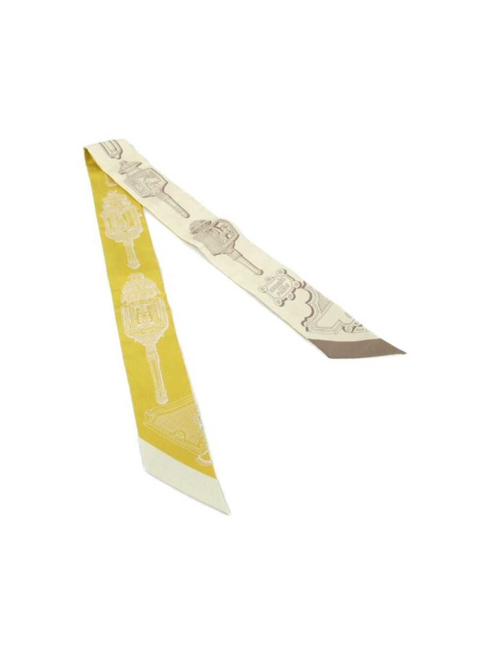 Hermes Twilly Scarf Yellow